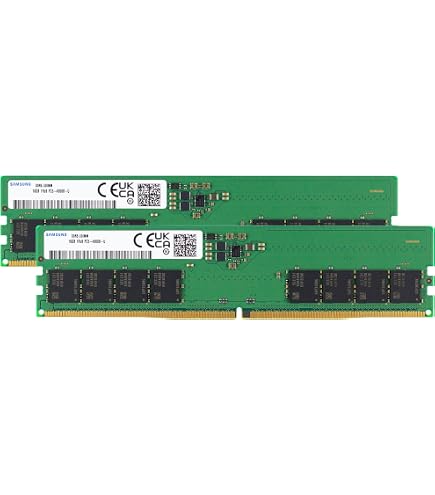 Samsung 32GB DDR5 4800MHz PC5-38400 CL40 UDIMM 2Rx8 Dual Rank 1.1V